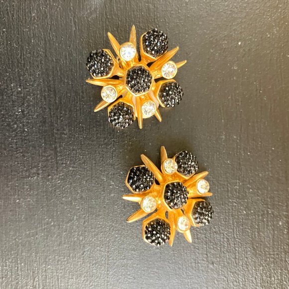 Caviar and "Diamonds" Earrings - Picture 1 of 2